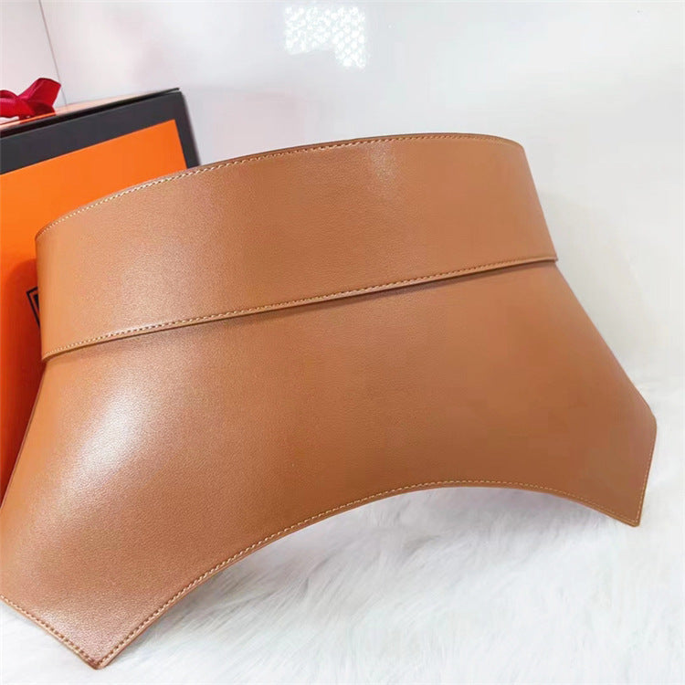 Wide Waist Seal Cowhide Leather Fashion Women's Accessories