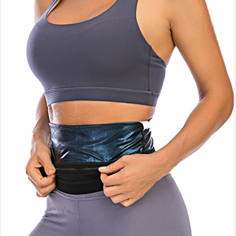 Violently Waistband Silicone Non-slip Belly Belt Sports Yoga Shapewear Sweat Belly Band