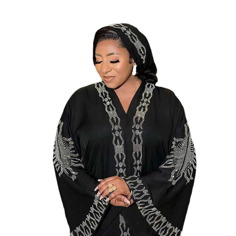 Robe de grande taille de style ethnique Robe de style musulman du Moyen-Orient