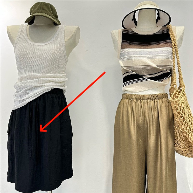 Ropa de trabajo Falda de paracaídas Mujer Verano American Street