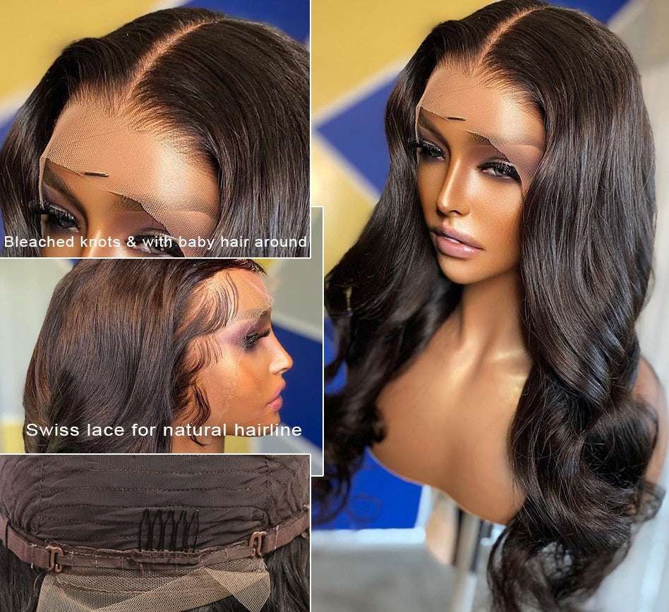 Peluca delantera de encaje Body Wave para mujeres negras