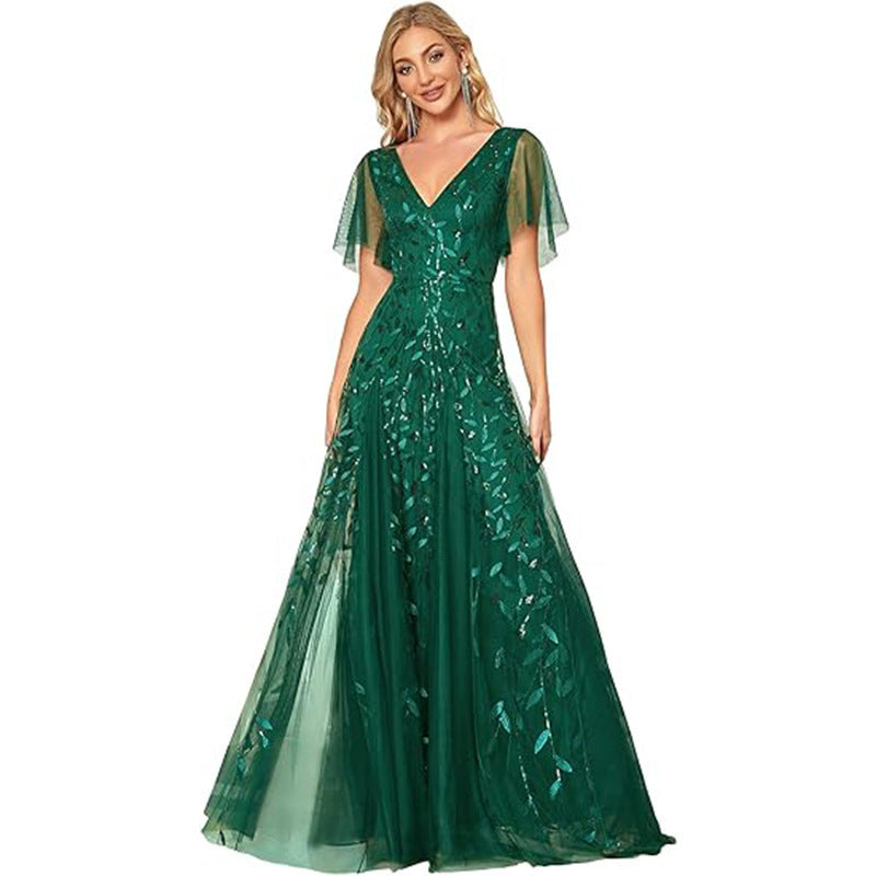 Women's New Noble Elegant Long Evening Dress